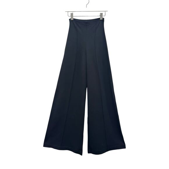 Ripley Rader Black Ponte Knit Wide Leg Pants Sz 2 Palazzo Knit Pull-on High Rise - Picture 1 of 8